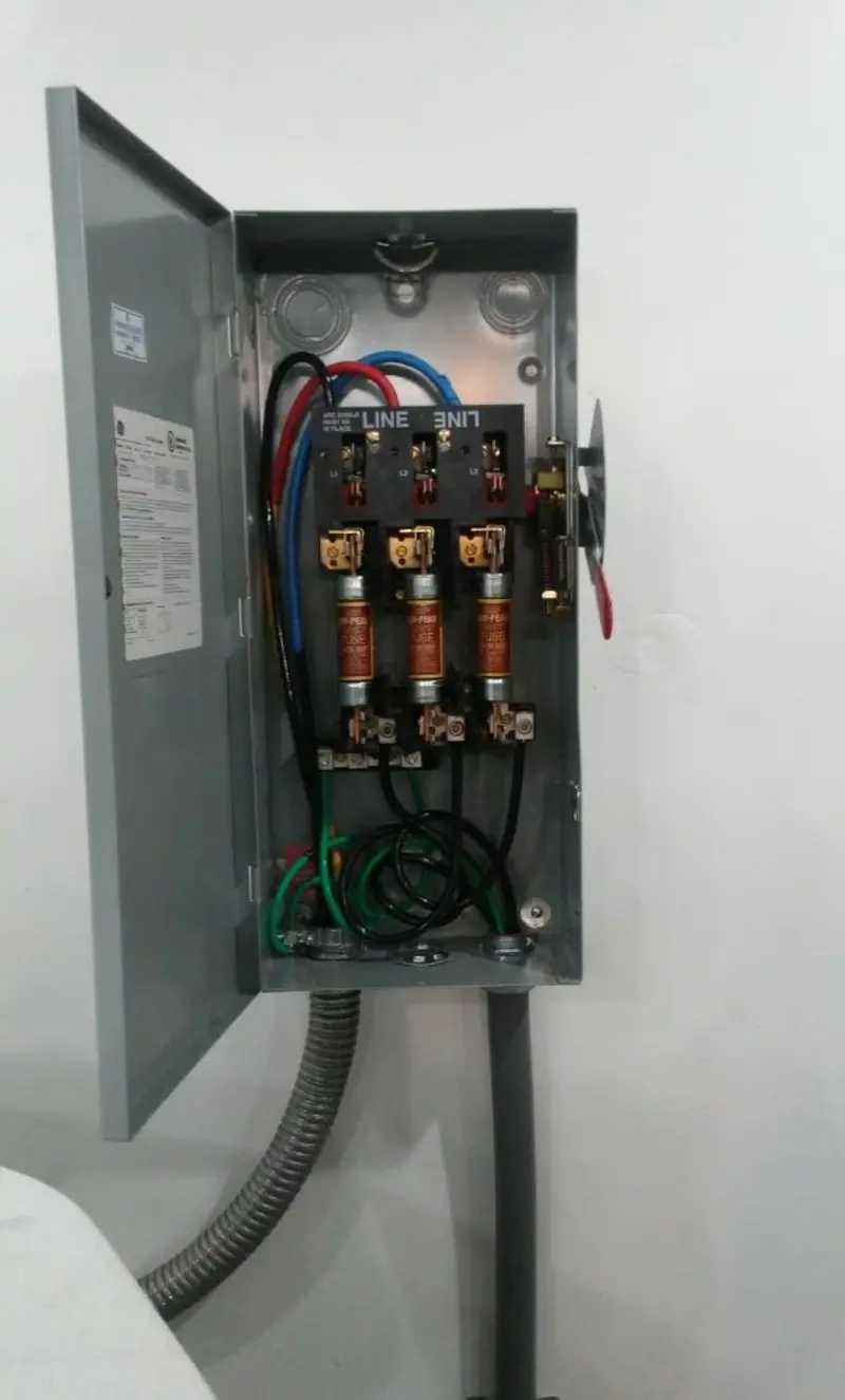 Three-phase disconnect switch installed for Electrical Wiring & Rewiring in Lyndhurst