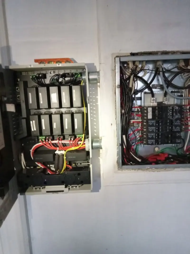 Electrical panel upgrade completed for Security Camera Wiring in Lyndhurst